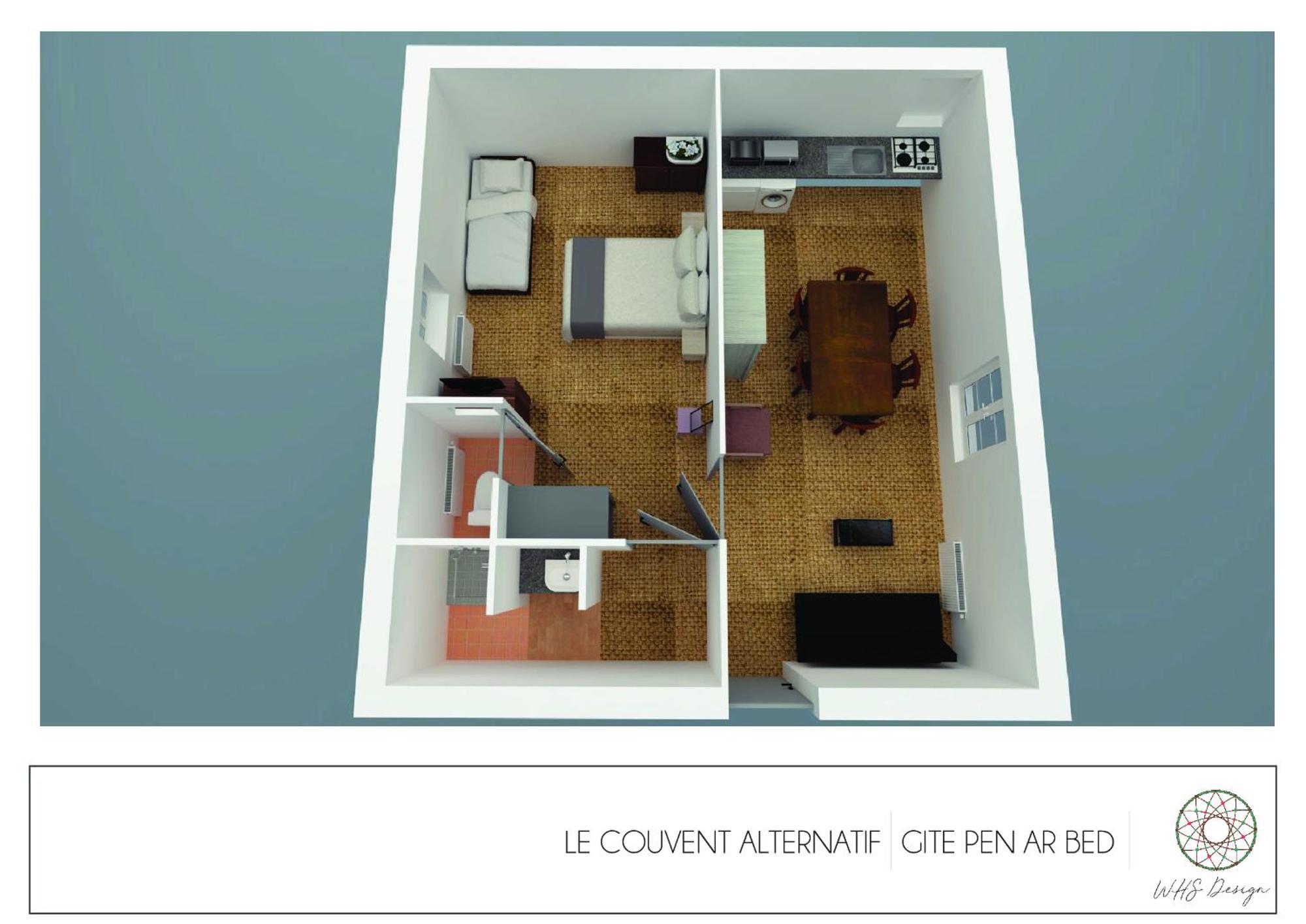 Les Gites Du Couvent Alternatif Camlez Rum bild